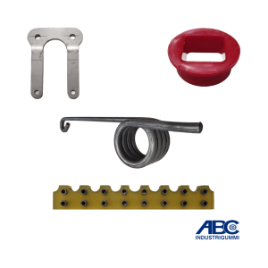 Sliddele og reservedele til båndskrabere og -børster