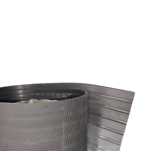 Bredriflet gummirulle - 4,5 x 2000 mm. x 10 m.