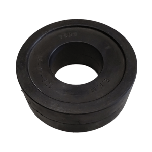 Fladring i gummi til stålrulle - Ø53 / Ø105 x 40 mm.