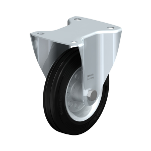 Transporthjul - Fast - Ø160 mm. (Gummi)