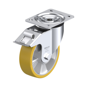 Sværlasthjul - Drejehjul med bremse - Ø160 mm. (PU)