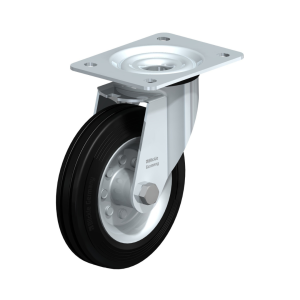 Transporthjul - Drejehjul - Ø160 mm. (Gummi)