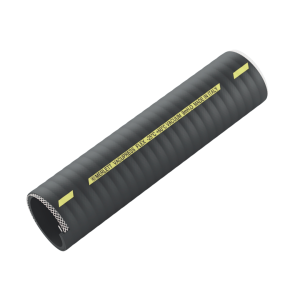 2 lags sort PVC slange med stålspiral og polyester armering