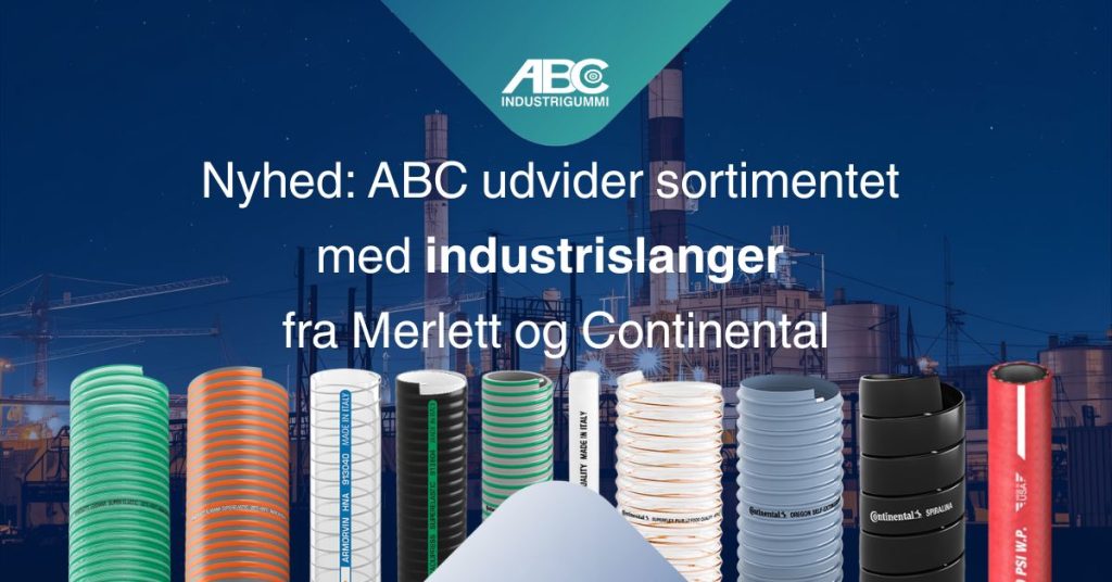 ABC Industrigummi udvider sortimentet med industrislanger fra Merlett og Continental