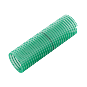 Grøn transperant PVC slange med plastspiral