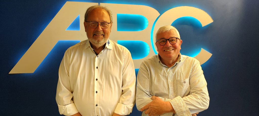 Tom Christensen og Ole Hansen den dag Tom gik på pension