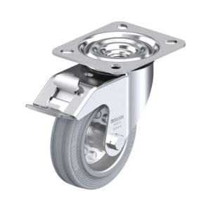 Afsmitningsfrit Gråt Drejehjul Med Bremse - Ø100