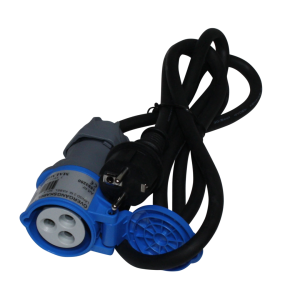 Adapterkabel 240V / 10A - CEE/Schuko - 1 m. (original Baron reservedel)