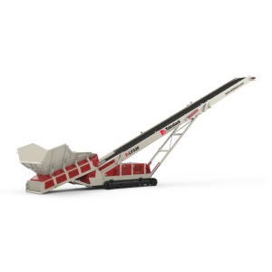 Udlejningstransportør på larvefødder - Telestack LF520 - 24 m_lav ilæsningshøjde_9,4 m i aflæsserhøjde