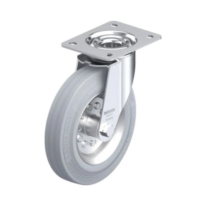 Afsmitningsfrit Gråt Drejehjul - Ø200 mm.